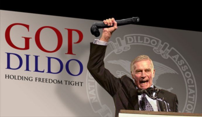 Дилдо вместо оружия в руках республиканцев
