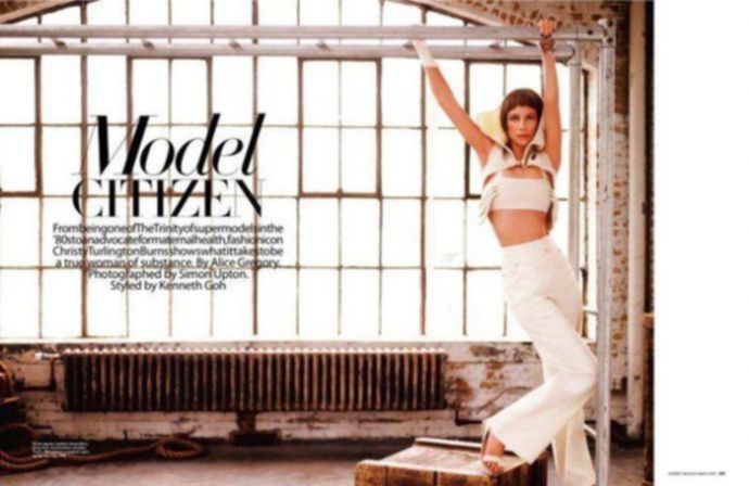 Секси Christy Turlington - Harpers Bazaar March 2012