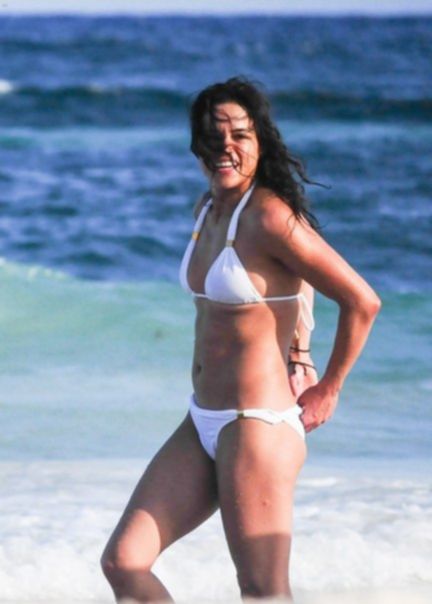 Michelle Rodriguez - Wearing A Bikini In Mexico